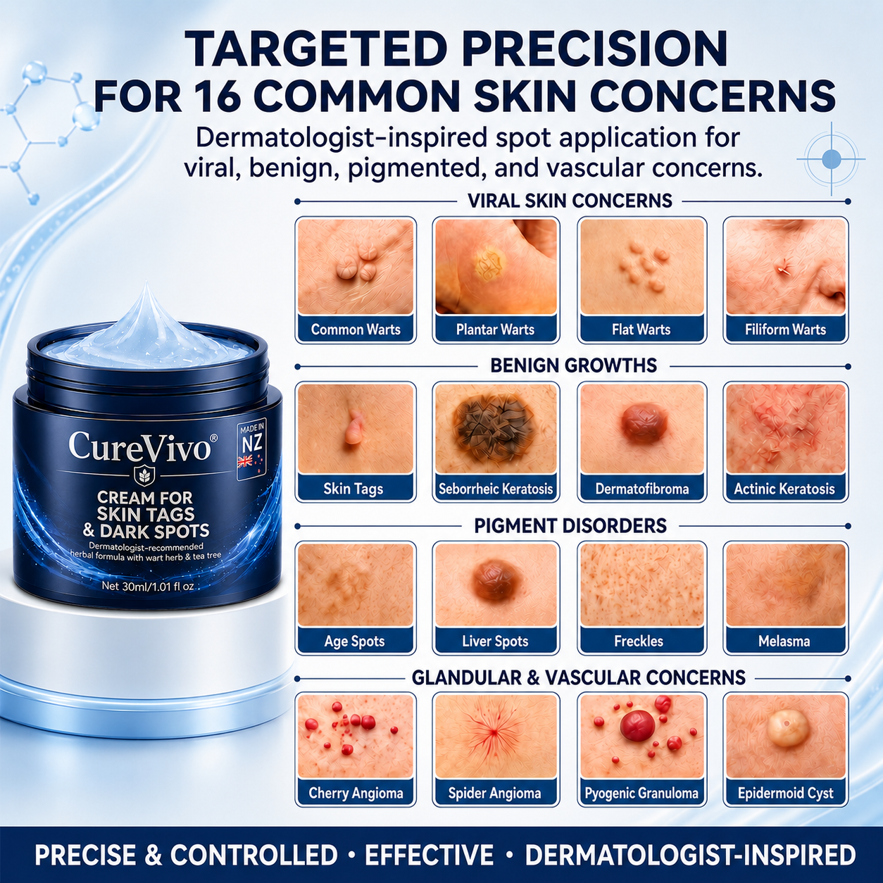 CureVivo® 𝟕-𝐃𝐚𝐲 𝐒𝐤𝐢𝐧 𝐓𝐚𝐠 & 𝐒𝐩𝐨𝐭 𝐑𝐞𝐦𝐨𝐯𝐚𝐥 𝐂𝐫𝐞𝐚𝐦 (𝐏𝐚𝐢𝐧𝐥𝐞𝐬𝐬 𝐅𝐨𝐫𝐦𝐮𝐥𝐚 – 𝐍𝐨 𝐒𝐜𝐚𝐫𝐬)❤️