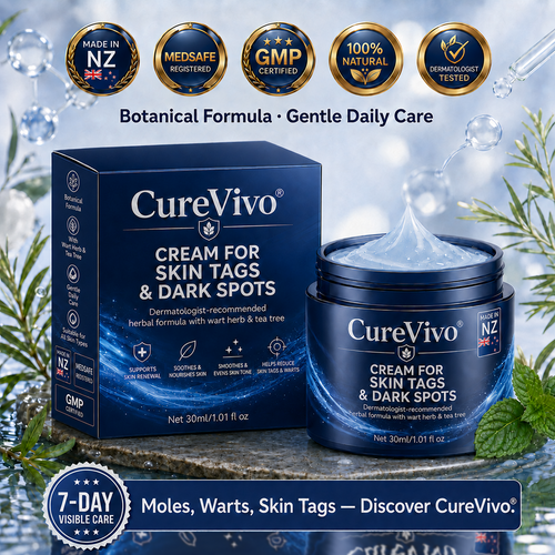 CureVivo® 𝟕-𝐃𝐚𝐲 𝐒𝐤𝐢𝐧 𝐓𝐚𝐠 & 𝐒𝐩𝐨𝐭 𝐑𝐞𝐦𝐨𝐯𝐚𝐥 𝐂𝐫𝐞𝐚𝐦 (𝐏𝐚𝐢𝐧𝐥𝐞𝐬𝐬 𝐅𝐨𝐫𝐦𝐮𝐥𝐚 – 𝐍𝐨 𝐒𝐜𝐚𝐫𝐬)❤️