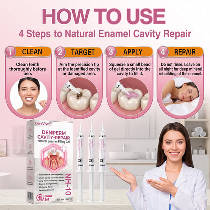 🇳🇿CureViVo® DenPerm Cavity-Repair Natural Enamel Filling Gel
