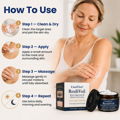 CureVivo® ResiliVeil Bruise Appearance Barrier Care Cream 🔥👍