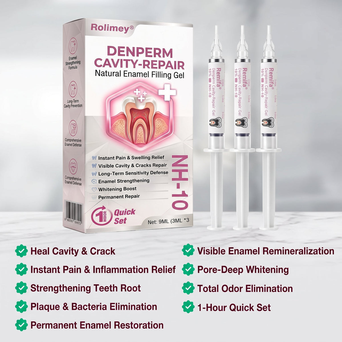 🇳🇿CureViVo® DenPerm Cavity-Repair Natural Enamel Filling Gel